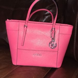 New Hot Pink Guess Tote